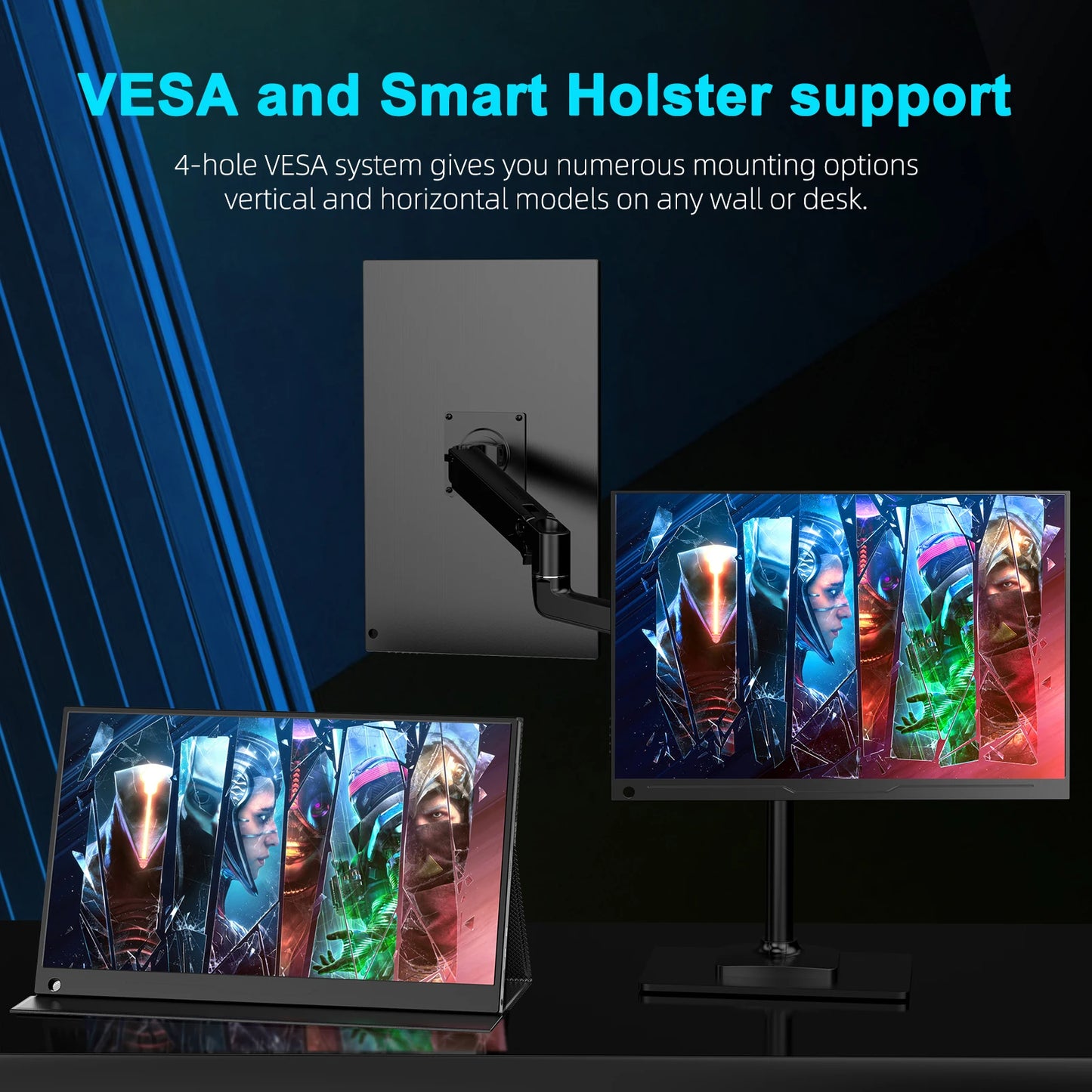 UPERFECT 17.3 Inch 2K 144Hz Portable Monitor