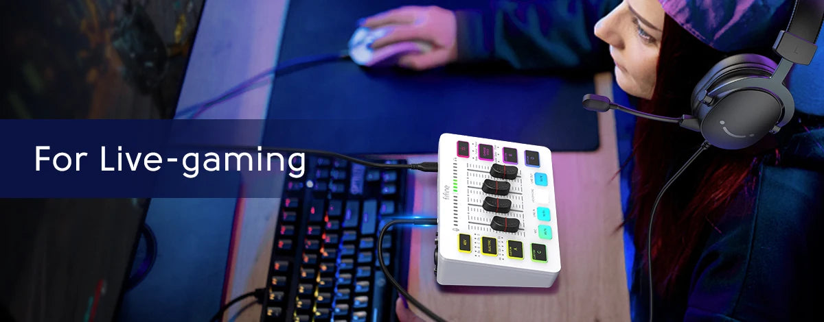 FIFINE Gaming USB Mixer