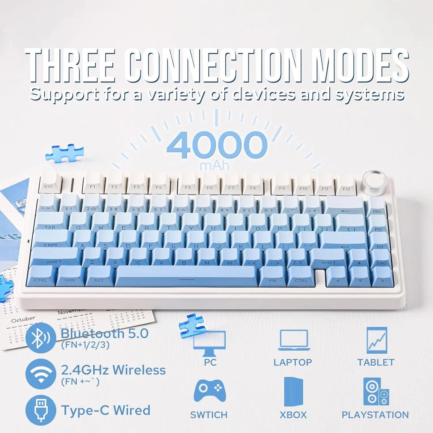 AULA F75 Wireless Mechanical Keyboard