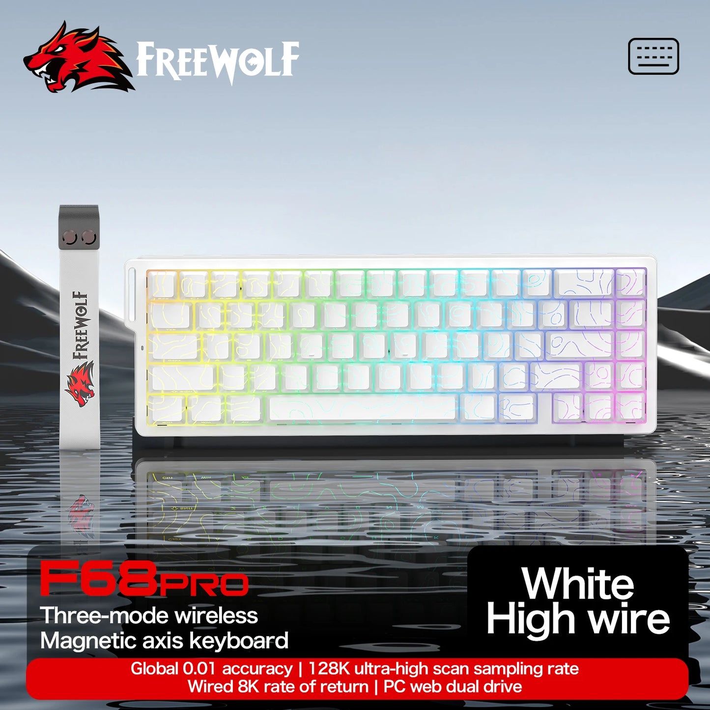 ATTACK SHARK and FREEWOLF Magnetic Keyboard