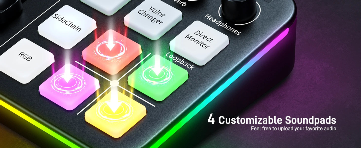 MAONO G1 NEO interfaz Audio Mixer