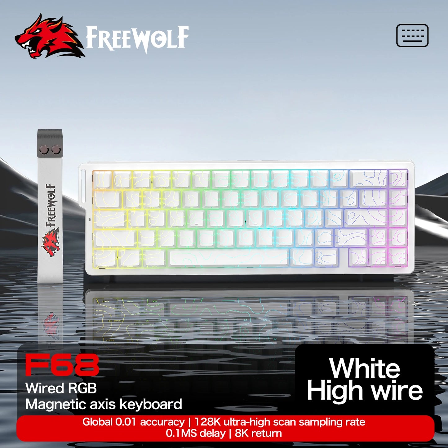 ATTACK SHARK and FREEWOLF Magnetic Keyboard
