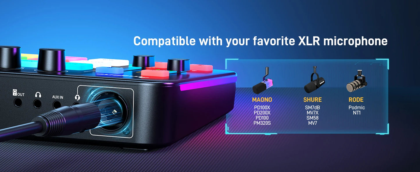 MAONO G1 NEO interfaz Audio Mixer