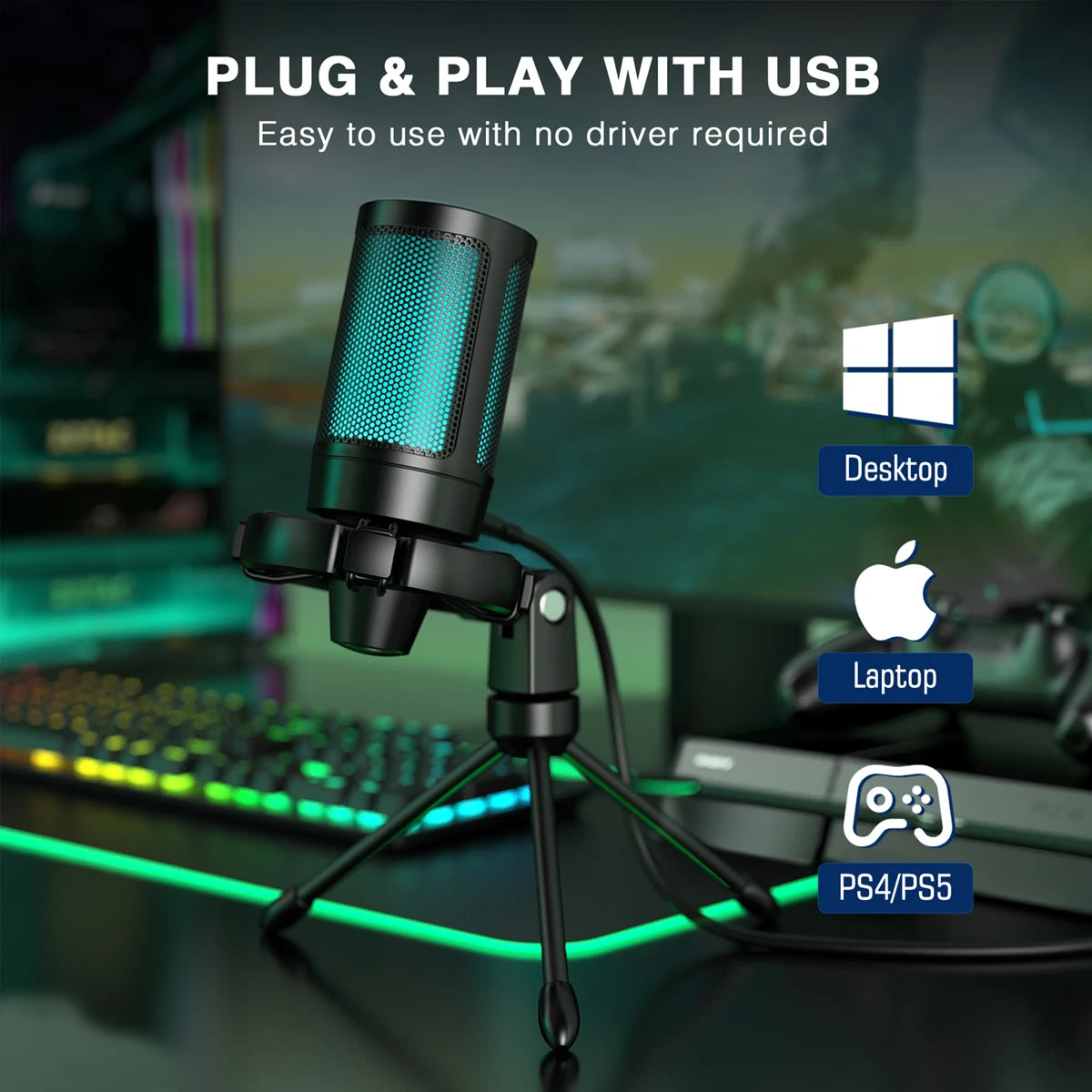 AmpliGame by FIFINE Microphone