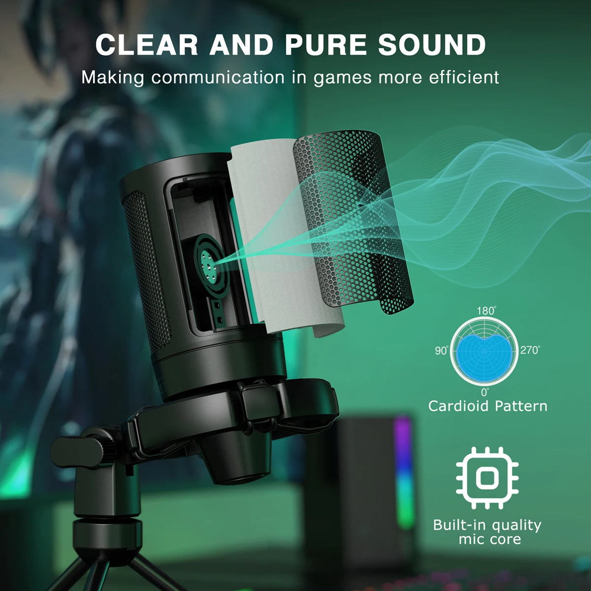 AmpliGame by FIFINE Microphone