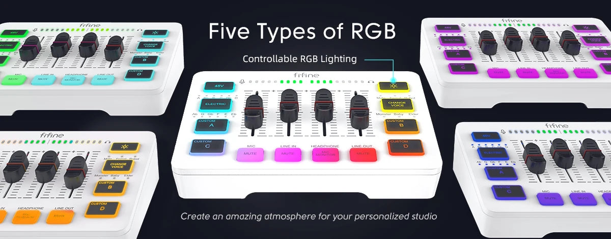 FIFINE Gaming USB Mixer