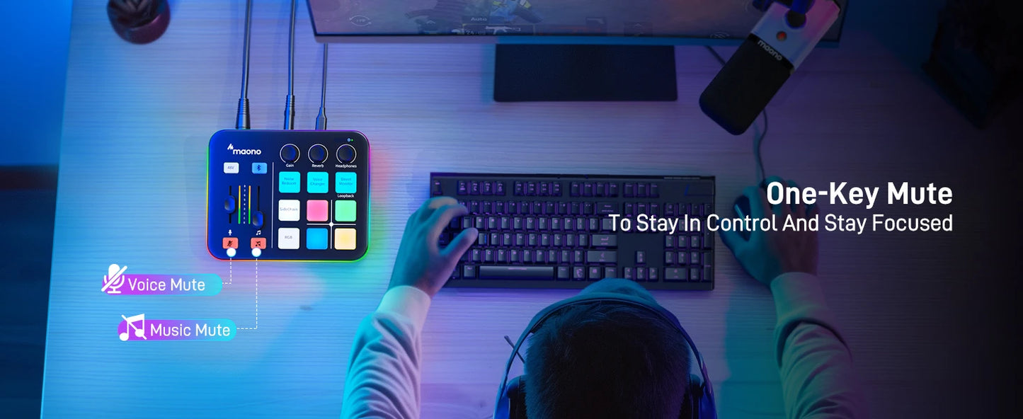 MAONO G1 NEO interfaz Audio Mixer