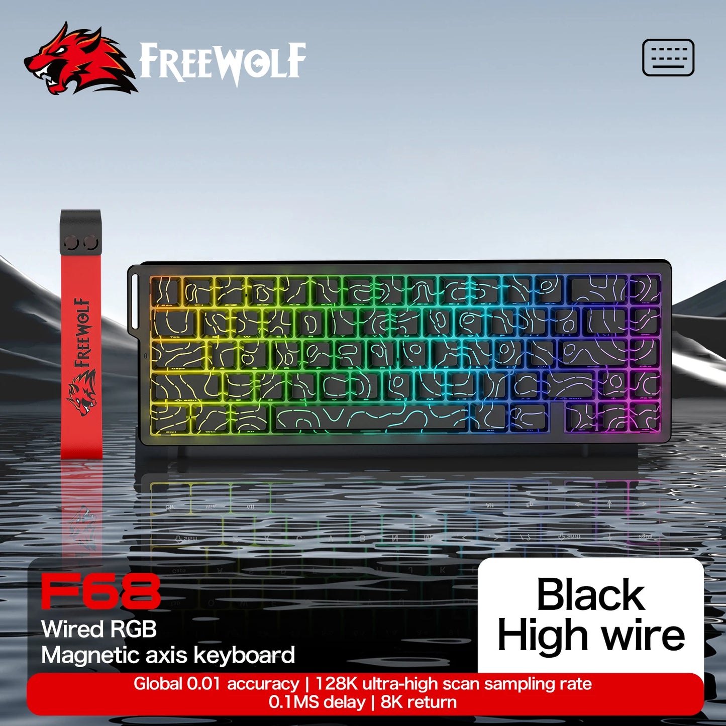 ATTACK SHARK and FREEWOLF Magnetic Keyboard