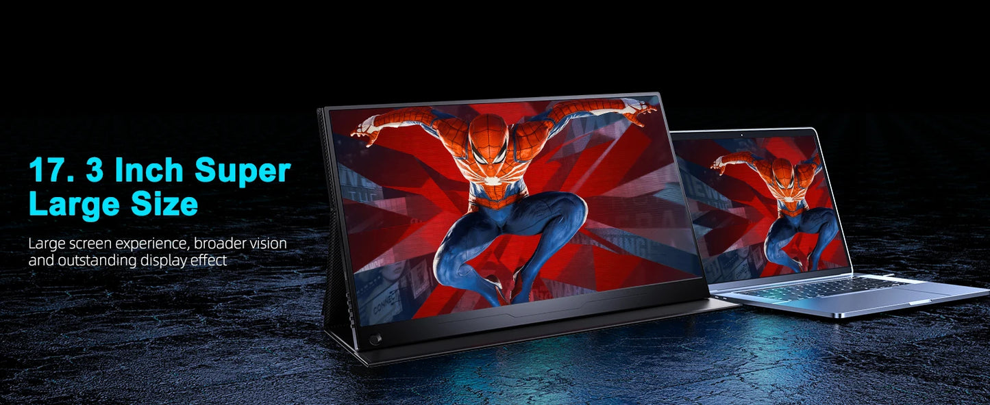 UPERFECT 17.3 Inch 2K 144Hz Portable Monitor