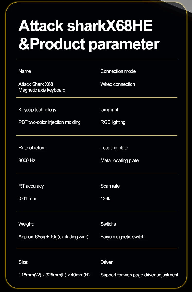 ATTACK SHARK and FREEWOLF Magnetic Keyboard