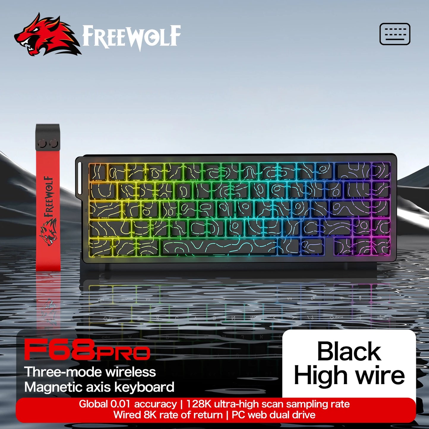 ATTACK SHARK and FREEWOLF Magnetic Keyboard
