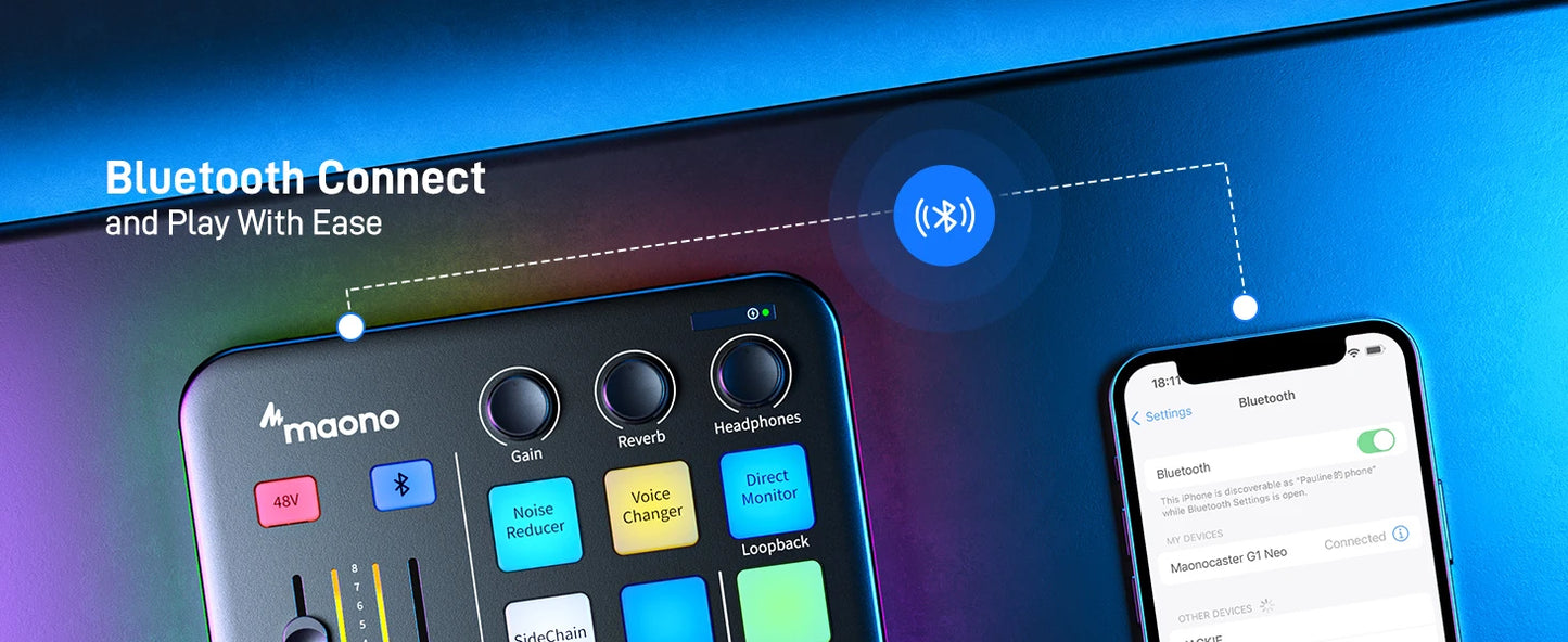 MAONO G1 NEO interfaz Audio Mixer