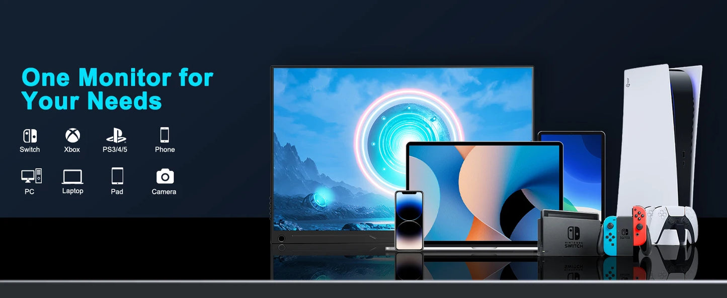 UPERFECT 17.3 Inch 2K 144Hz Portable Monitor