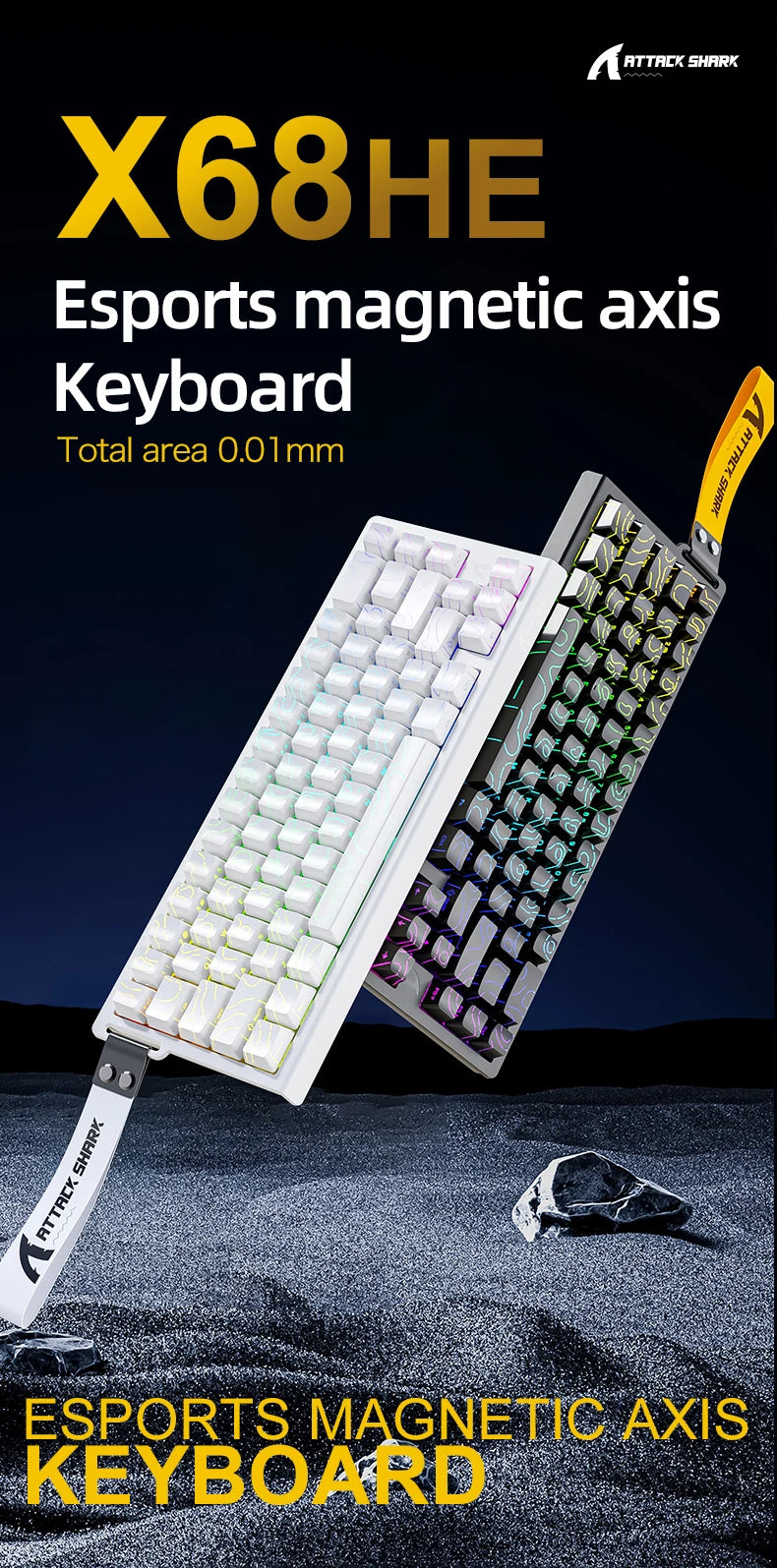 ATTACK SHARK and FREEWOLF Magnetic Keyboard