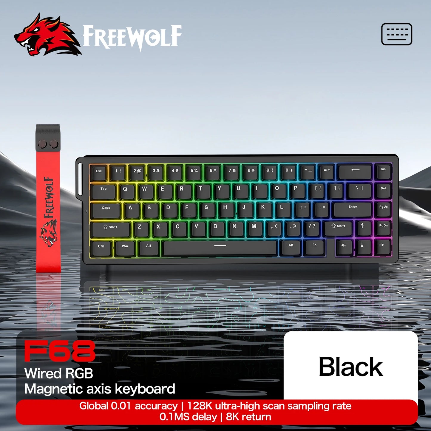 ATTACK SHARK and FREEWOLF Magnetic Keyboard