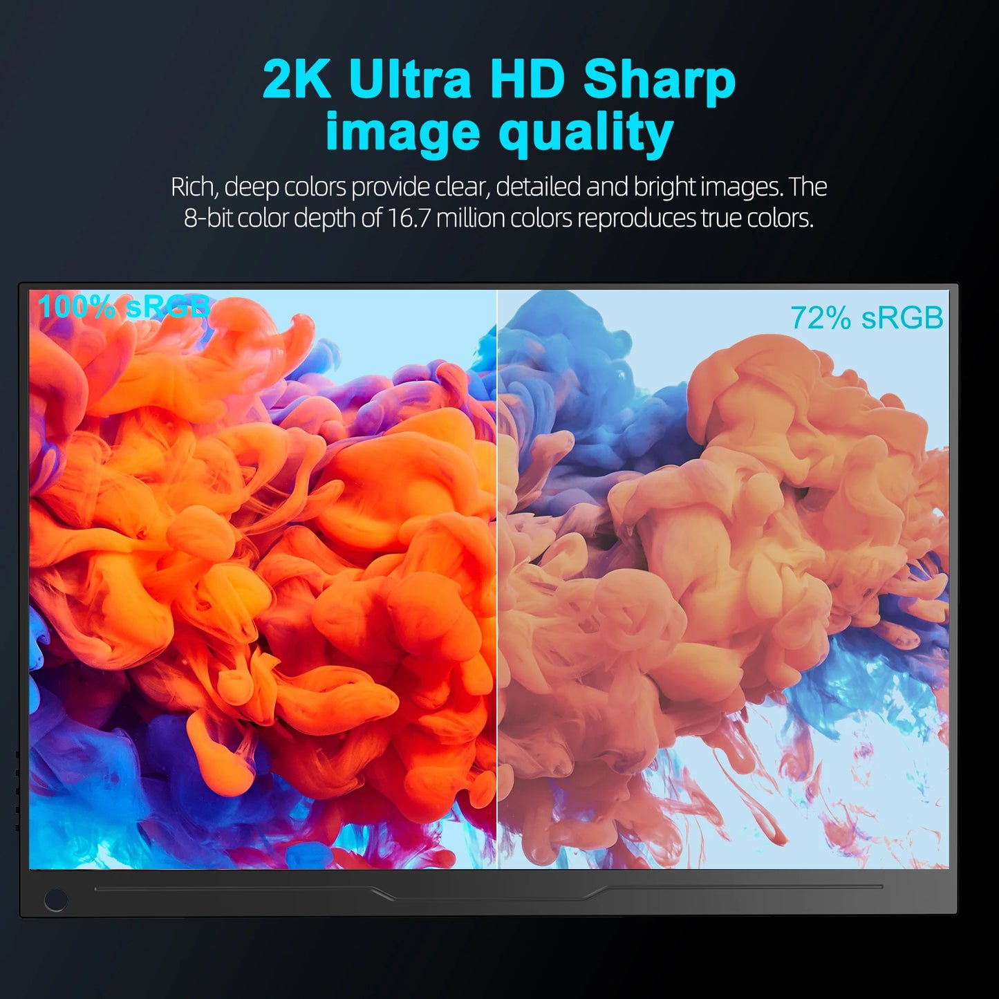UPERFECT 17.3 Inch 2K 144Hz Portable Monitor