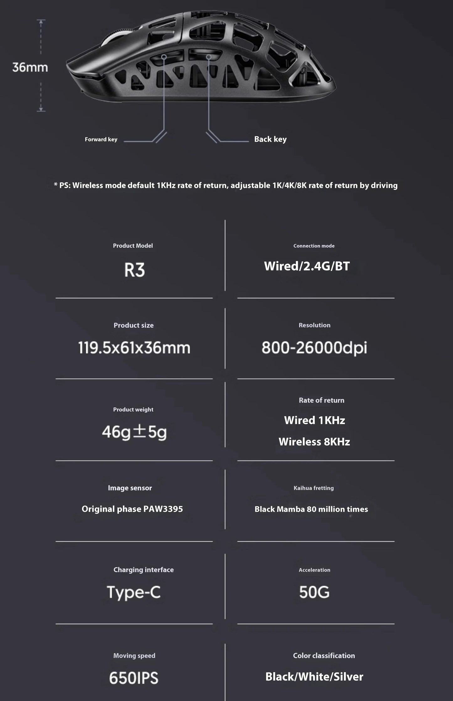 Attack Shark R3 3395