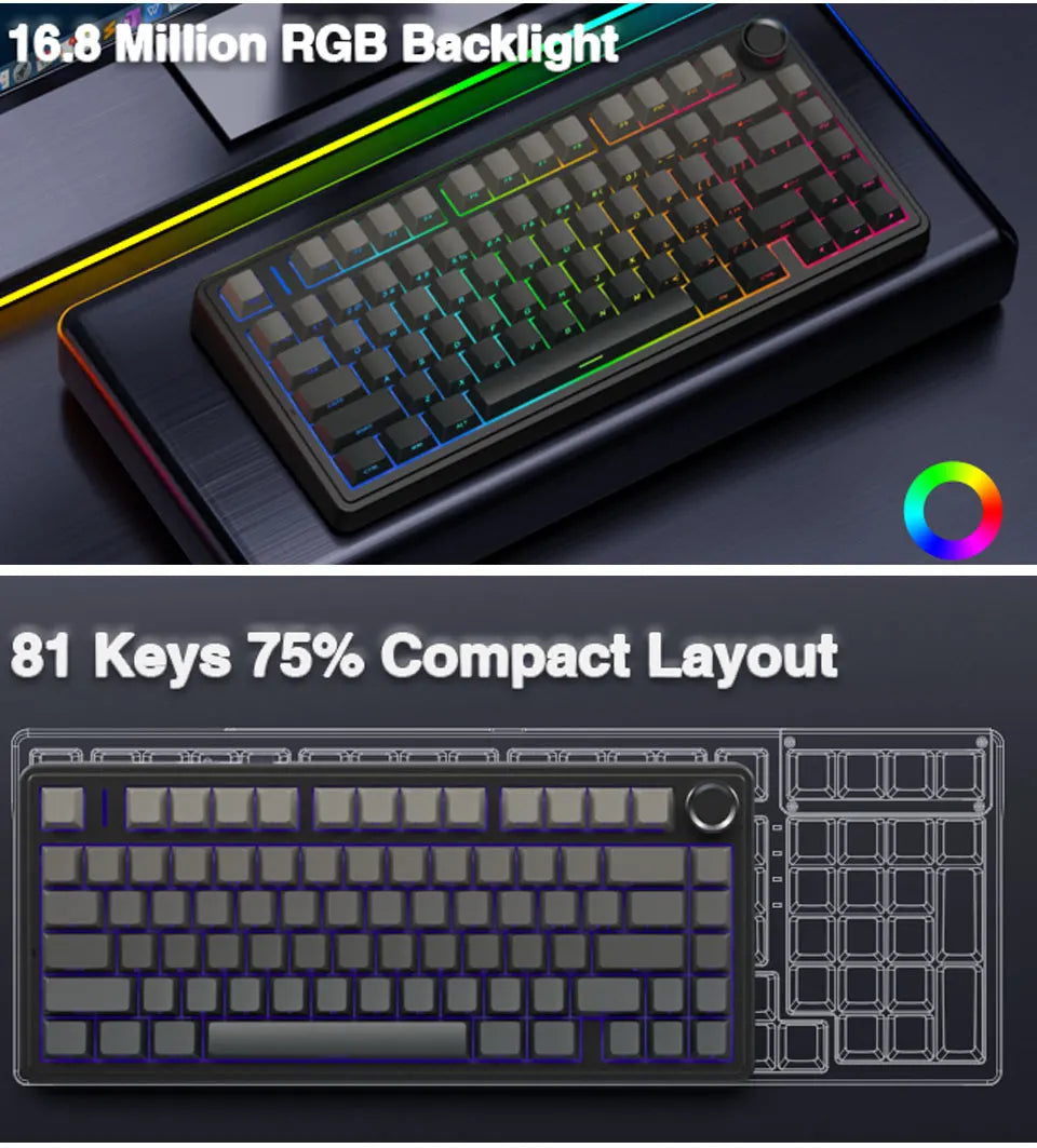 AULA F75 Wireless Mechanical Keyboard