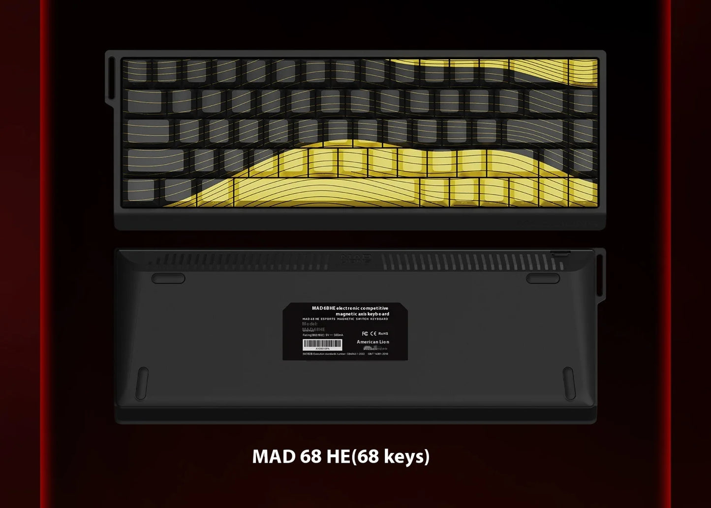 MADLIONS MAD 60/68HE Magnetic Switch Keyboard