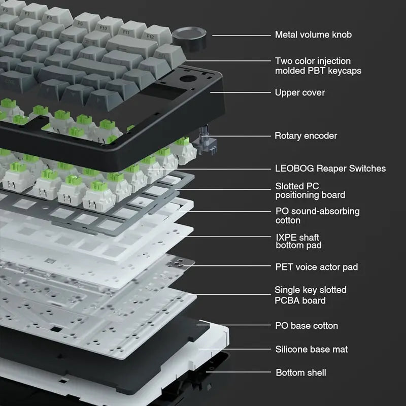 AULA F75 Wireless Mechanical Keyboard