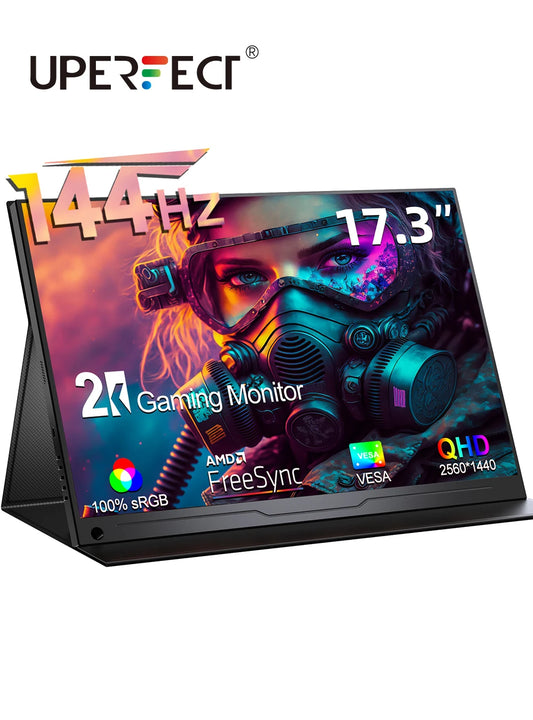 UPERFECT 17.3 Inch 2K 144Hz Portable Monitor